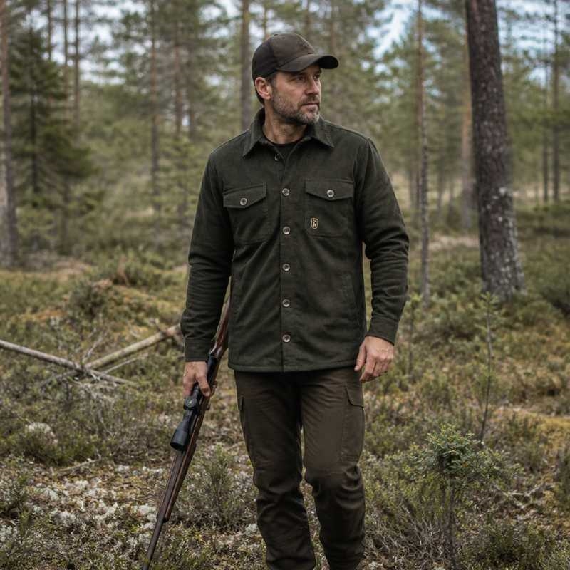 Deerhunter Sherpa-foret Fløjlsjakke, Timber på jæger i skoven